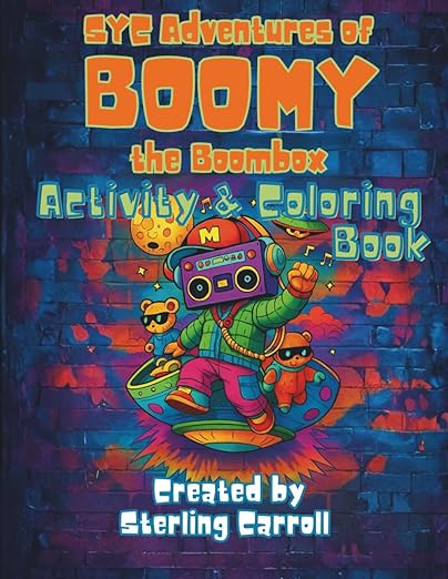 SYC Adventures of BOOMY the Boombox – Activity & Coloring Book