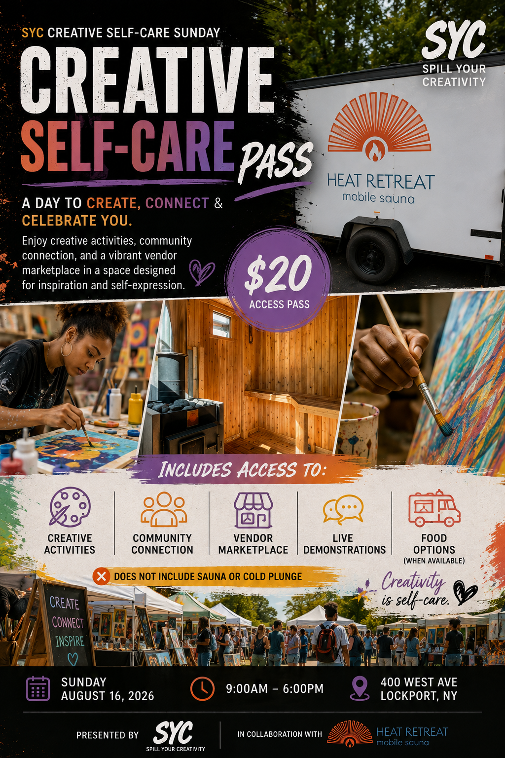 SYC Creative Self-Care Sunday | August 16, 2026