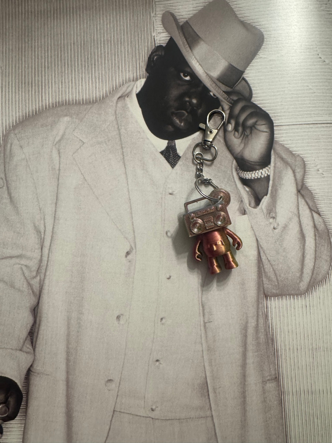 Boom Bear keychain lifestyle product photo