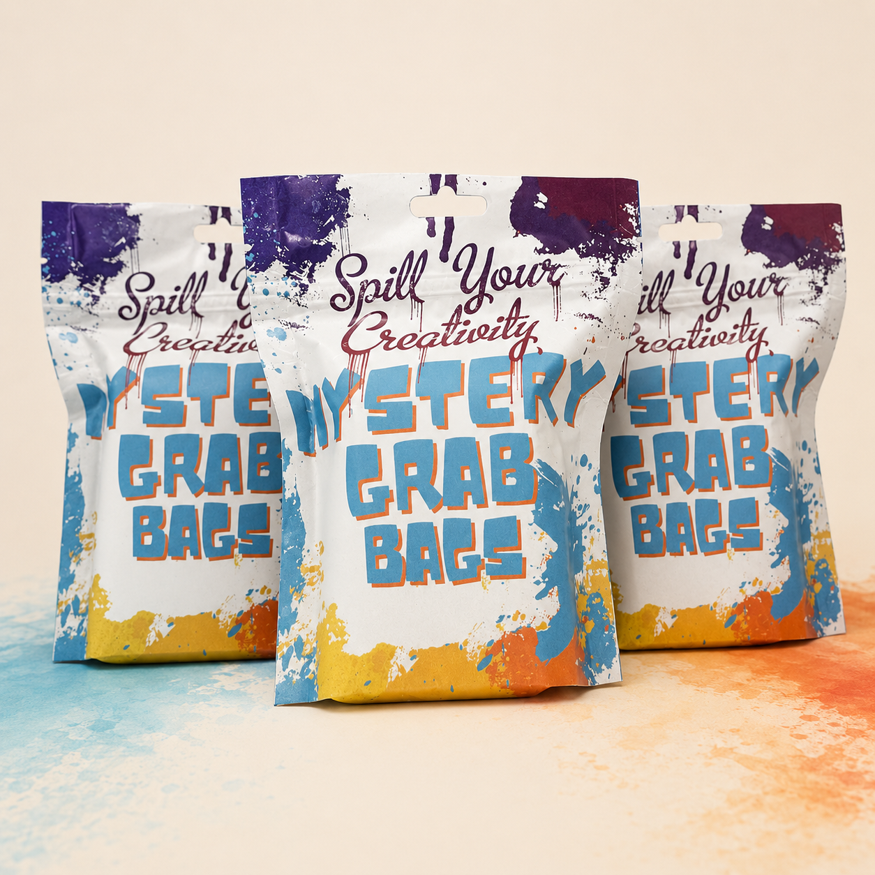 Three Spill Your Creativity Boom Bear Mystery Grab Bags