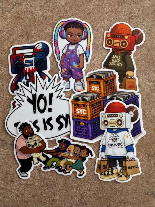 Boom Bear Sticker Pack product image.