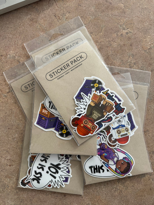 Boom Bear Sticker Pack product image.