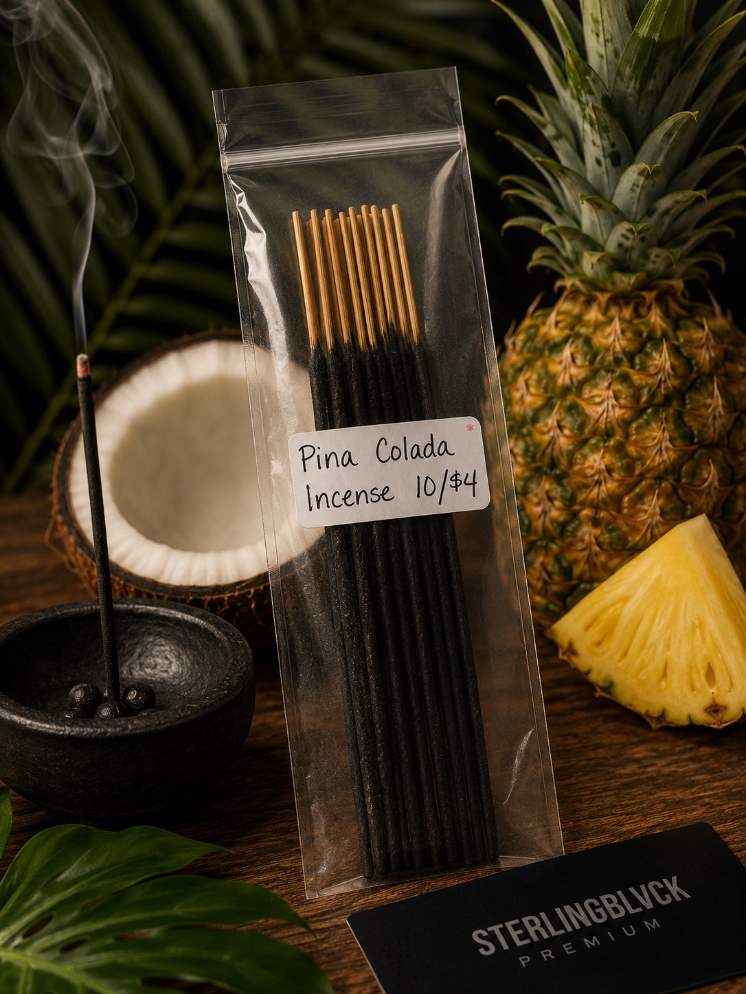 Pina Colada incense sticks, 10-pack by SterlingBLVCK Premium