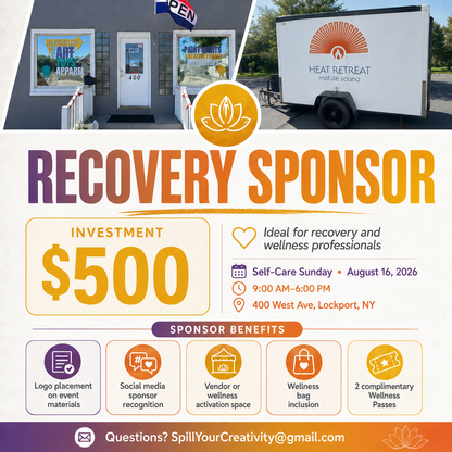 Recovery Sponsor package for Self-Care Sunday 2026